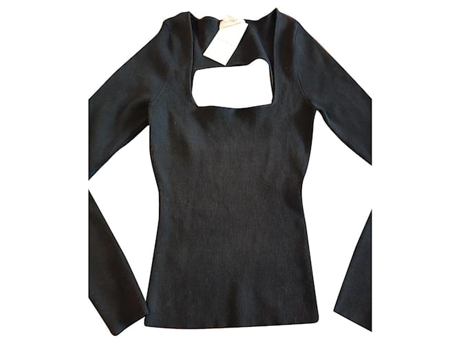 KOOKAÏ Kookai sweater Black Viscose  ref.889957