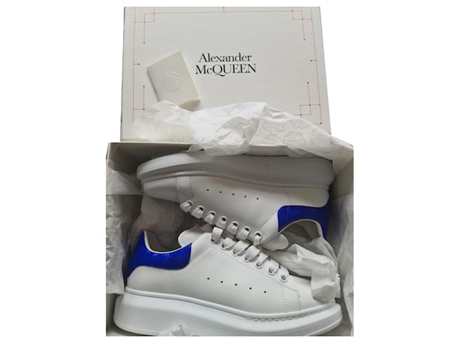 Sneakers ALEXANDER MCQUEEN - Mai indossate - In taglia 41 Bianco Pelle  ref.889976