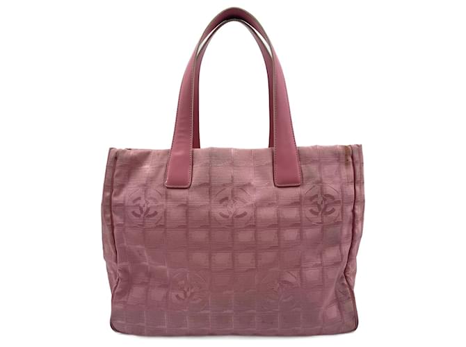 Bolsa de viagem nova linha de poliéster rosa Chanel  ref.890509