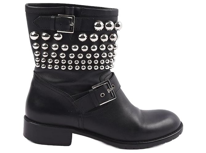 RED VALENTINO GARAVANI Bottines EU 38 Cuir Noir