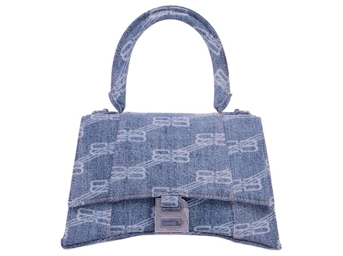 BALENCIAGA  Handbags   Cloth Blue  ref.890592