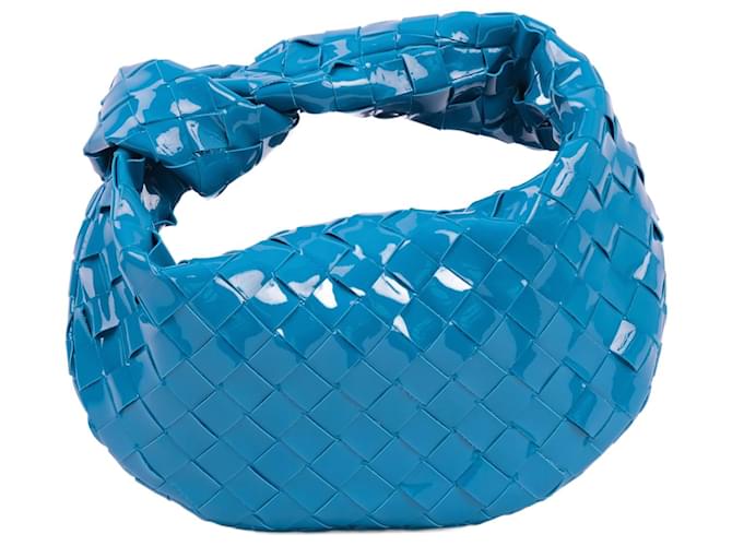 BOTTEGA VENETA Handtaschen Lackleder Blau  ref.890597