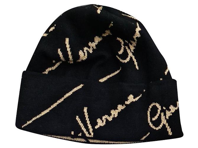 Versace GV Signature Pattern Hat - Unisex (men / Women) Black