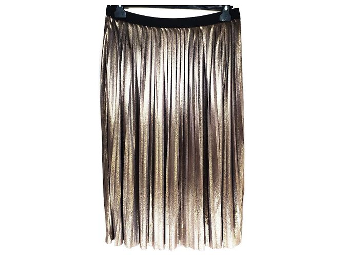 Saia plissada dourada Day Birger & Mikkelsen Dourado