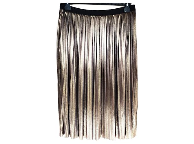 Day Birger & Mikkelsen Skirts Golden Polyester  ref.890612