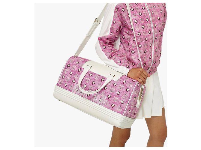 MCM der Ottomar Weekender Pink Weiß 