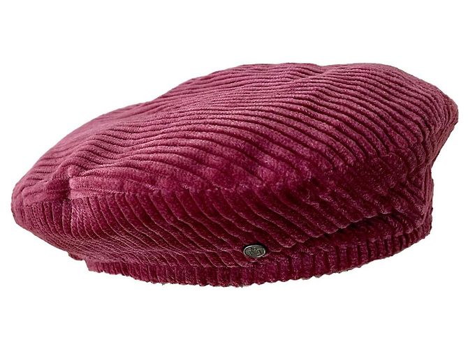 Maison Michel Berretto New Billy viola lampone velluto a coste cotone - S. M
