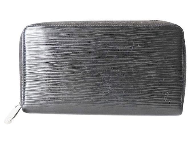 Louis Vuitton Black Epi Leather Zippy Organizer Wallet Louis