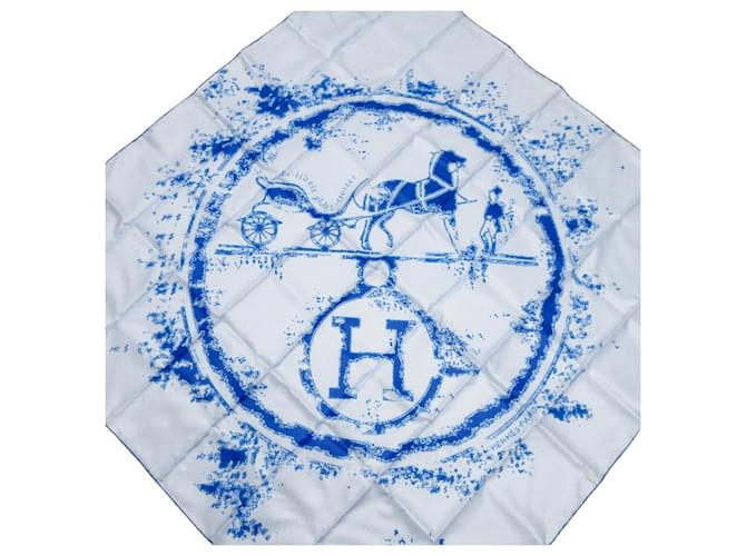Hermès Hermes Azul claro Seda  ref.890956