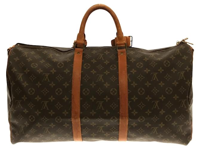 Louis Vuitton Keepall Bandouliere Monogram 55 Brown - US