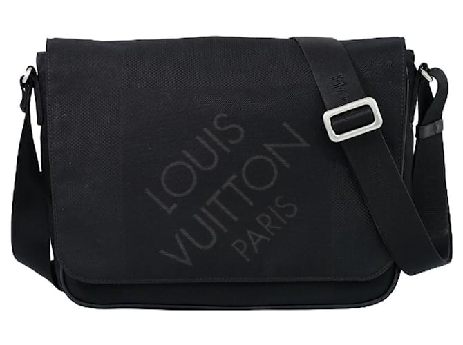 Louis Vuitton Messenger Preto Lona  ref.891124