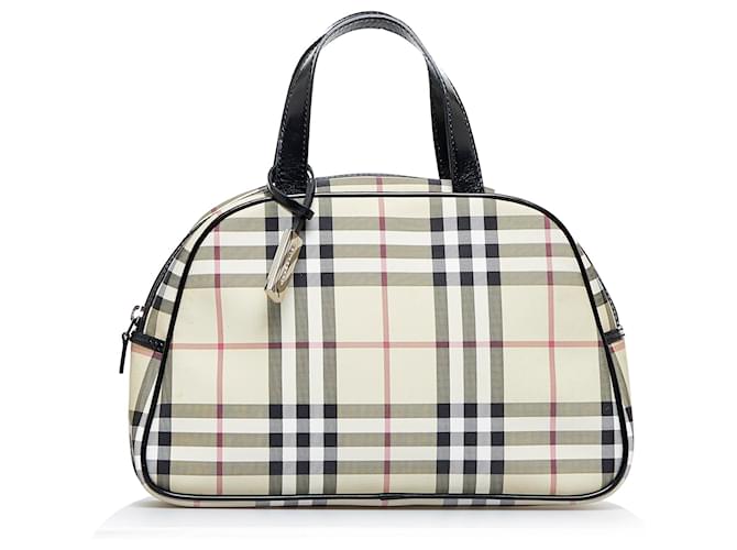 SOLD Burberry Nova Check Dome Vintage Satchel