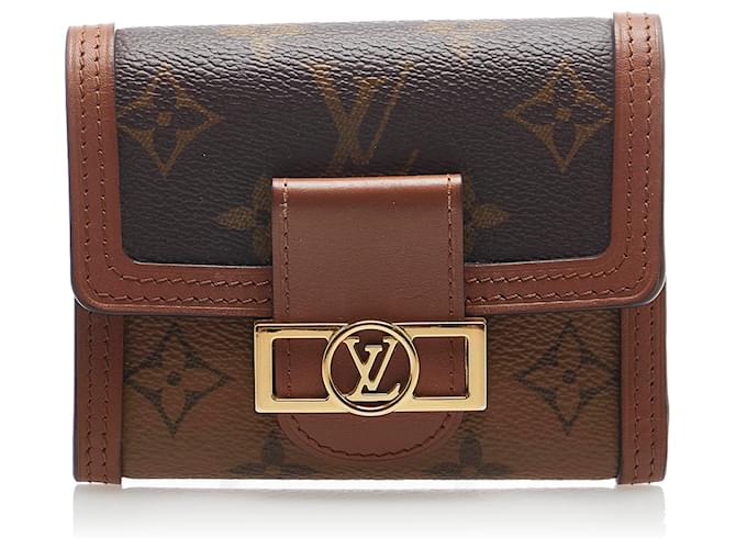 LOUIS VUITTON Monogram Reverse Canvas Zipper Wallet