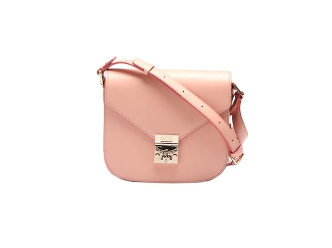 MCM Patricia Leather Crossbody Bag Pink  ref.891201