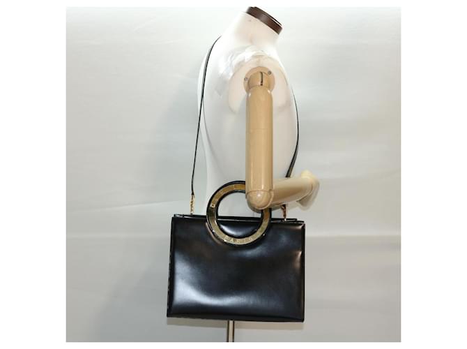 Céline CELINE Hand Bag Leather 2way Black Auth 40458a  ref.891280