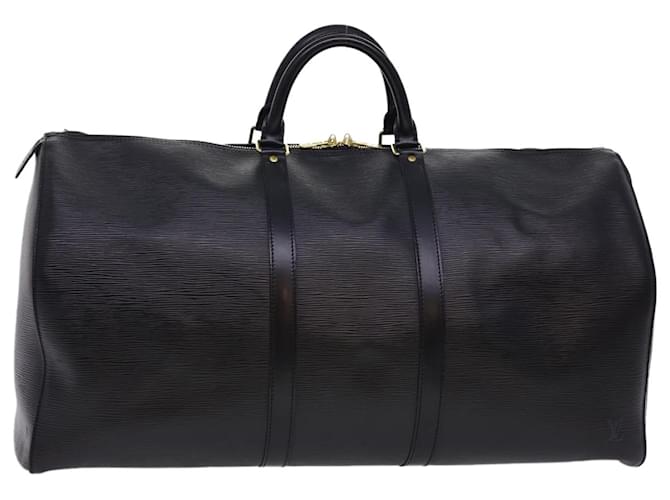 Louis Vuitton Epi Keepall 55 Boston Bag Noir M42952 LV Auth 40229 Black  Leather ref.891328 - Joli Closet