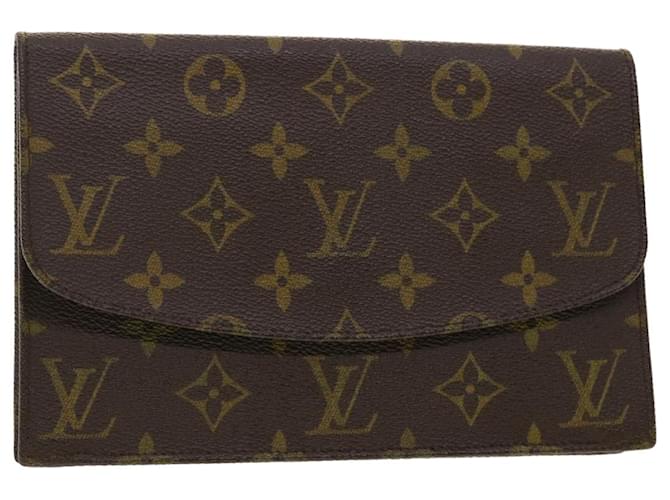 Louis Vuitton Monogram Pochette rabat 20 Clutch Bag M51935 LV Auth 40387 Cloth  ref.891409