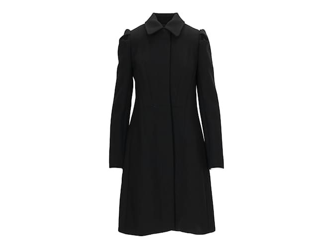 Louis Vuitton Black Coat Wool  ref.891467