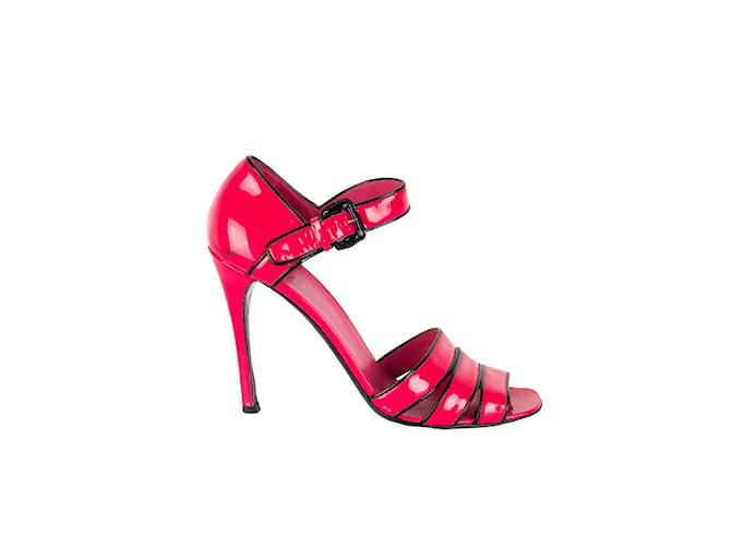 Prada Hot Pink Heel Sandals  ref.891468