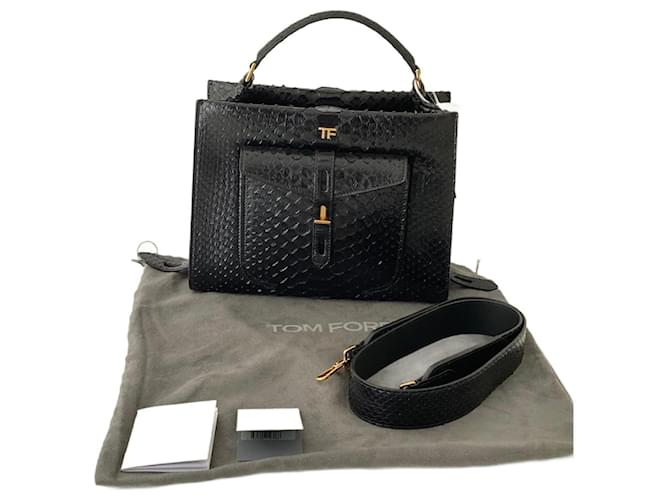 Tom Ford Handbags Black Python  ref.891491