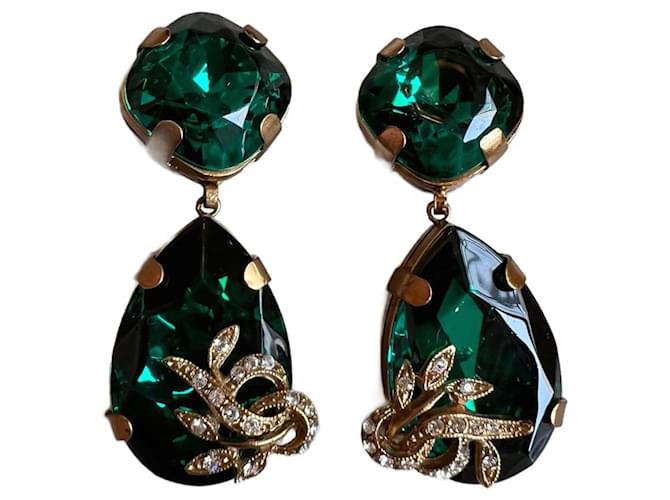 Dolce & Gabbana Brincos Verde  ref.891493