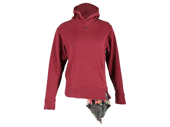 Maroon off white clearance hoodie