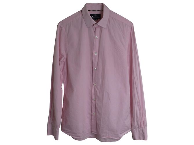 Camisa clássica Aquascutum em algodão rosa