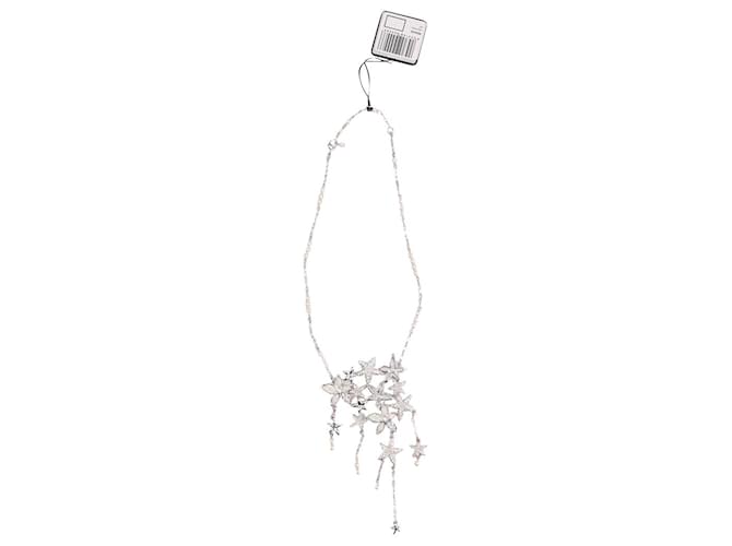 Collar de novia Swarovski Confetti en metal plateado Plata Metálico  ref.891616