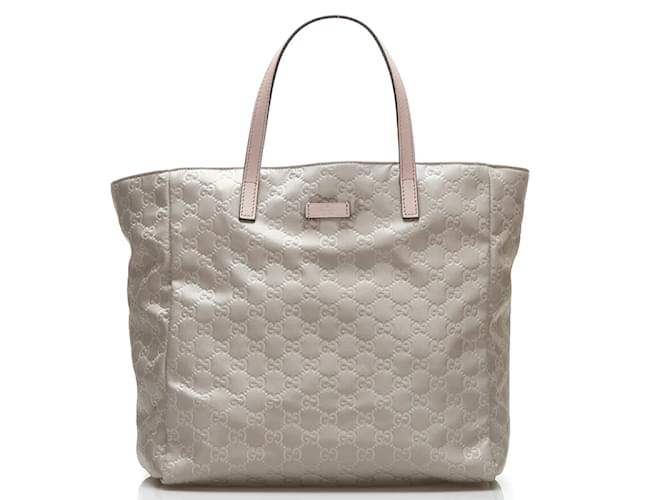 Gucci GG Nylon Tote Bag 282439 Grey Cloth  ref.891648