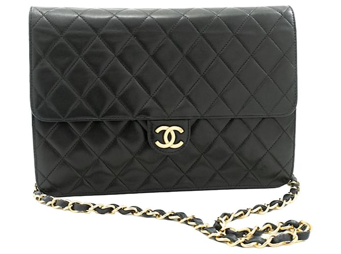 Chanel Timeless Black Leather  ref.891797