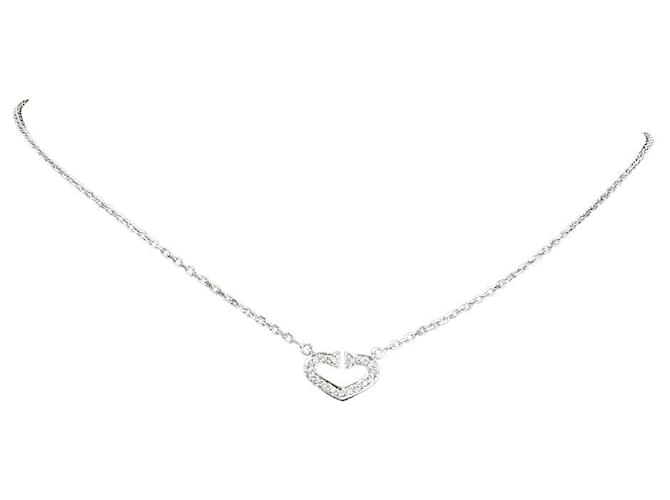 Cartier C heart Silvery White gold  ref.891850