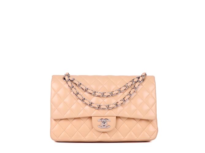 Timeless CHANEL  Handbags T.  Leather Beige  ref.892443