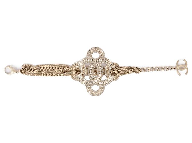Timeless Pulseiras de metal CHANEL Dourado