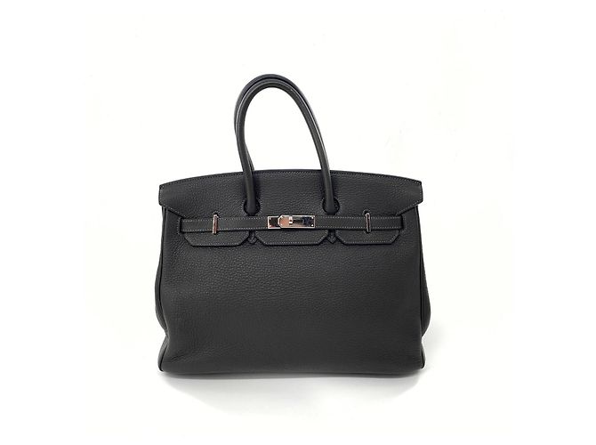 Hermès Birkin 35 Togo Leder Anthrazitgrau