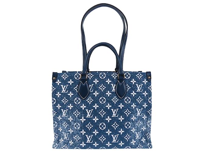 Handbags Louis Vuitton LV Onthego mm Tote Bag Denim