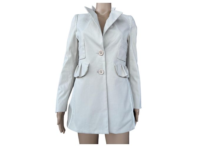 Dorothée Schumacher Cappotto Beige in Cotone