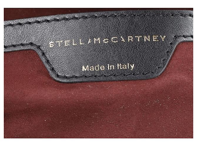 Stella Mc Cartney Stella McCartney Bolsa Cavendish Boston com estampa de Python em couro sintético preto Leatherette  ref.893590