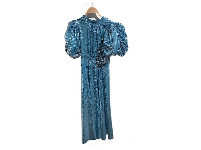 Autre Marque ROTATE  Dresses T.International M Polyester Blue  ref.894165