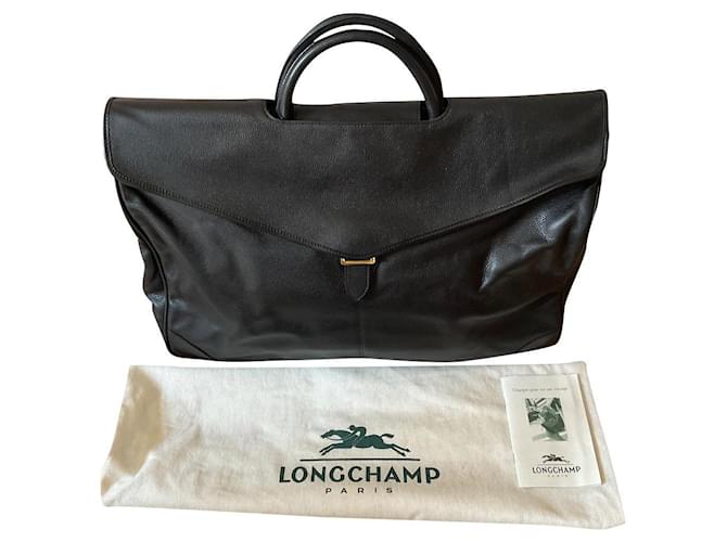 Longchamp XTRA-BAG Black Leather  ref.894204