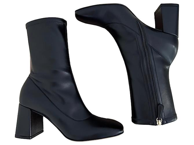 Gianvito Rossi Stiefeletten Schwarz Leder  ref.894283