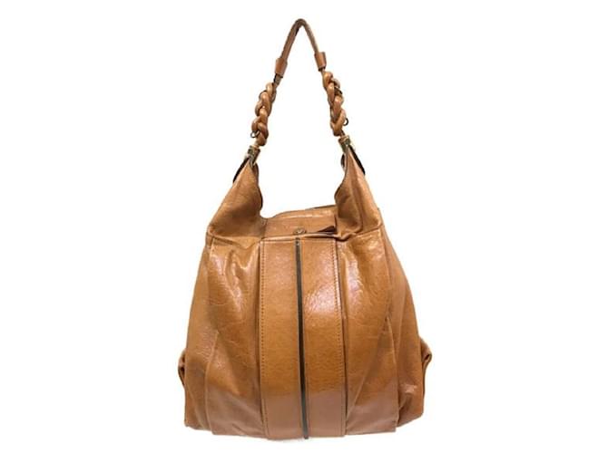 Chloé ****Chloe Brown Heloise Hobo Handbag Leather  ref.894366
