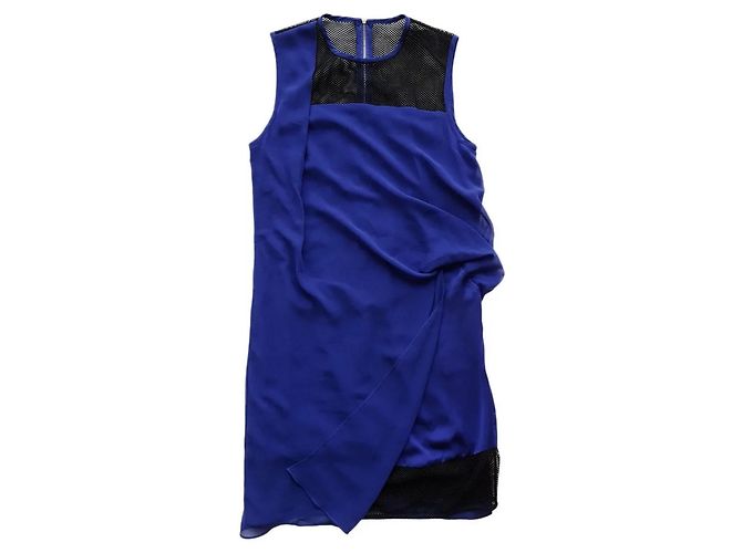 Vestido Sandro Roxane R3642E Azul e Preto Azul escuro