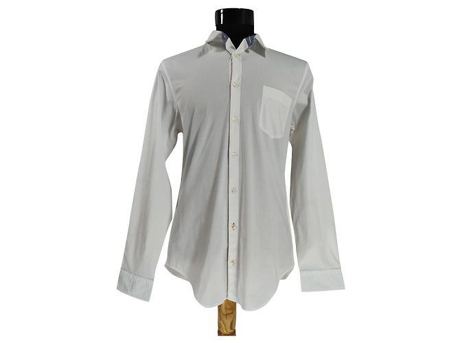 Camisa Hugo Boss Boss Orange Blanca de Algodón L Blanco