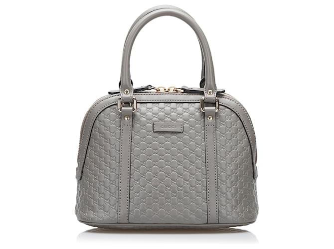 Gucci Grey Microguccissima Mini Dome Bag
