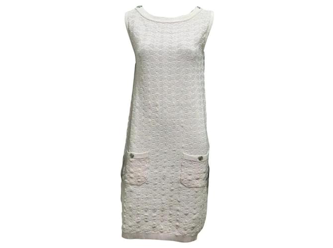Chanel Pink Cotton Knitted Dress  ref.894467