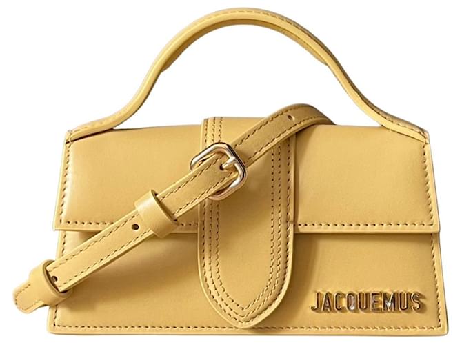 Jacquemus Bambino Yellow Leather  ref.894636