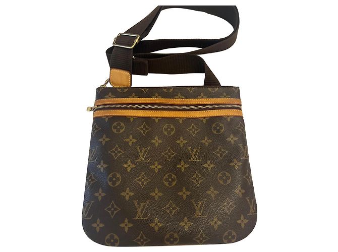 Bolso bandolera Louis Vuitton marrón Castaño