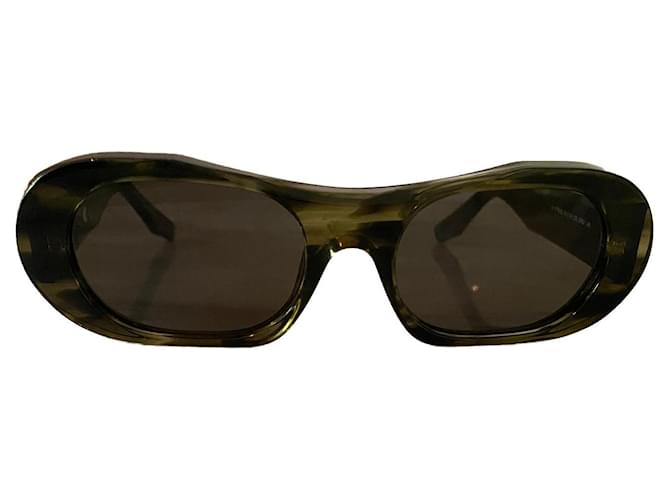 Trussardi nuovi occhiali da sole Verde scuro  ref.894682