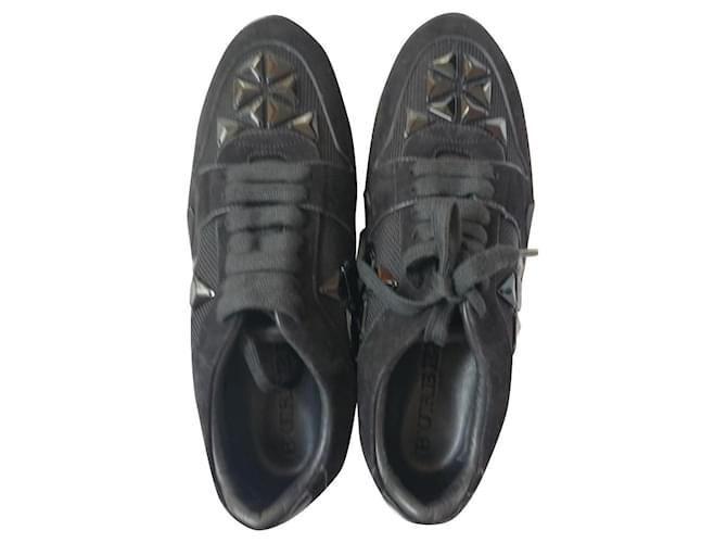 Burberry Sneakers Black Velvet  ref.894687