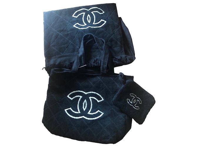 Chanel Fourre-tout Coton Noir